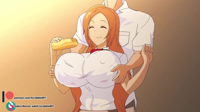 Bleach – Testing gravity on Orihime’s udders