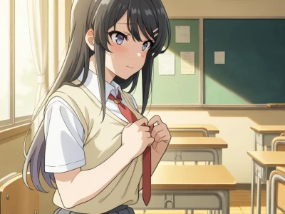 Mai Sakurajima Classroom Sex | Rascal Does Not Dream of Bunny Girl Senpai