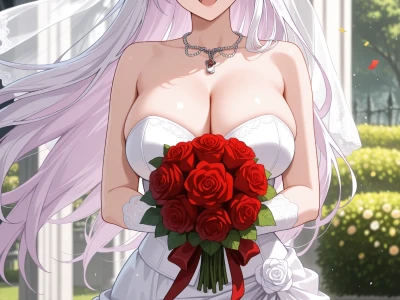 Moka Akashiya – Wedding Dress || Rosario to Vampire 🔞 Sex by Vlen