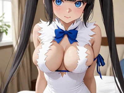 ヘスティア – Is It Wrong to Try to Pick Up Girls in a Dungeon? Sex by Sakura Illustration